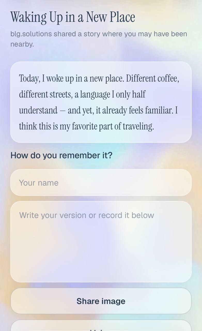 TOLD invite-reply screen